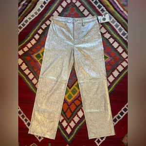 Simon Miller Silver Foil Trouser Jean